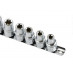 Geko G10160 Hlavice nástrčné kľúče torx 9ks E10-E24 1/2"