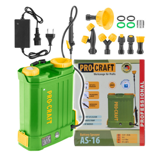 Aku postrekovač Procraft AS-16