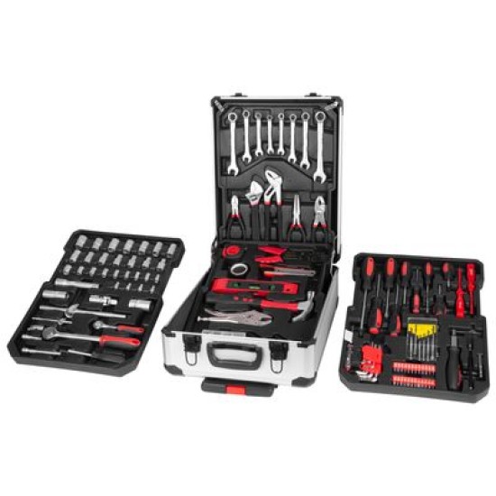 Sada náradia Strend Pro S873, 117 dielna, v Alu kufri