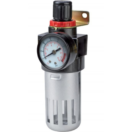 Filter Airtool MF-2, vzduchový, na kompresor, s regulátorom a tlakomerom, 1/4