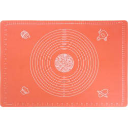 Podložka MagicHome, na cesto, silikón, červená, 64x45 cm