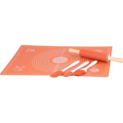 Sada na pečenie MagicHome, sada 5 ks, silikónová maslovačka, 2x stierka, valček, podložka