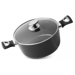 Hrniec MagicHome Black Line, 24 cm, 4000 ml, s pokrievkou