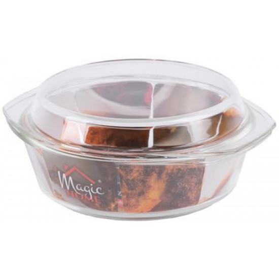 Misa MagicHome, zapekacia, 2500 ml, borosilikátové sklo, okrúhla