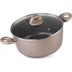 Hrniec MagicHome Coffee Brown Line, 24 cm, 4000 ml, s pokrievkou