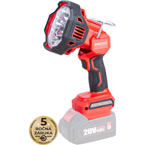 Reflektor Worcraft CLED-S20Li-30WB ShareSYS, 20V Li-ion, ručný, 30 W, 800/1500/2500 lm