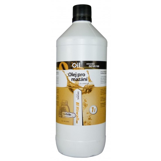 Minerální olej Riwall pro mazání řetězů a lišt (1 l)