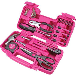 Sada náradia LADIES SET01, 39 dielna, pink/ružová, v kufri