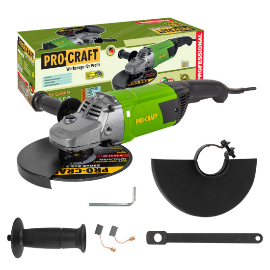 Uhlová brúska Procraft PW2650, 230 mm | PW2650