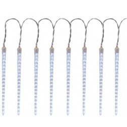 Reťaz MagicHome Vianoce Icicle, 352x LED studená biela, 16 cencúľov, vodopádový efekt, 230 V, 50 Hz, IP44, exteriér, osvetlenie, L- 4,50 + 5 m