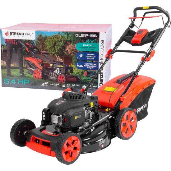 Kosačka Strend Pro QL51P-196, benzínová, 4,0 kW, záber 51 cm, s pojazdom, LONCIN