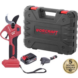Nožnice Worcraft CSC-S20LiBAM ShareSYS, 20V Li-Ion, záhradné, akumulátorové, na konáre, cut.30 mm, SET v kufri
